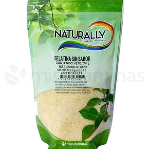 Gelatina Sin Sabor 200 gramos Naturally