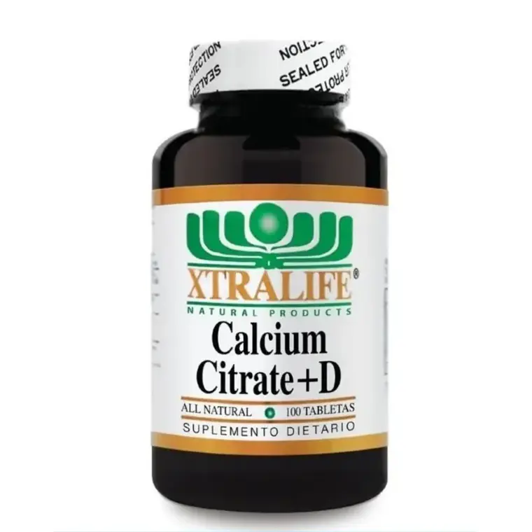 Citrato de Calcio mas Vitamina D 100 Tab Xtralife 1