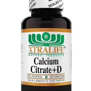 Citrato de Calcio mas Vitamina D 100 Tab Xtralife