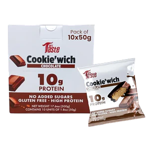Cookie'Wich Chocolate 10 Unidades Mrs Taste
