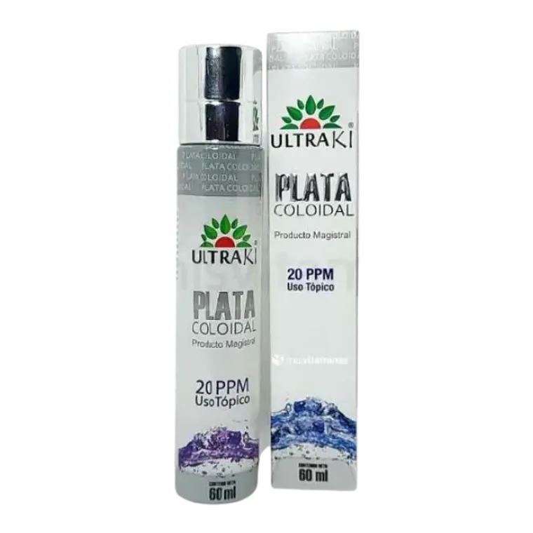 Plata Coloidal Spray 20 PPM Ultraki 60 ml 1