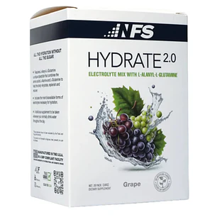 Hydrate 2.0 Electrolyte Mix Grape 20 Packs NFS