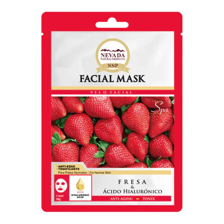 Mascarilla Facial Fresa 1 Unidad Nevada 1