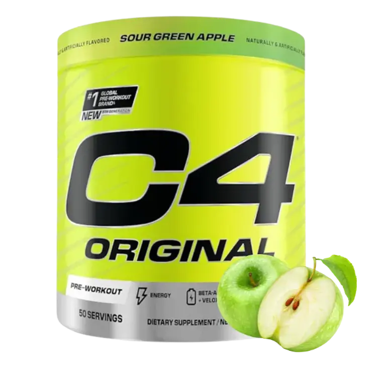 C4 Original 50 servicios Pre Workout Manzana Verde 1