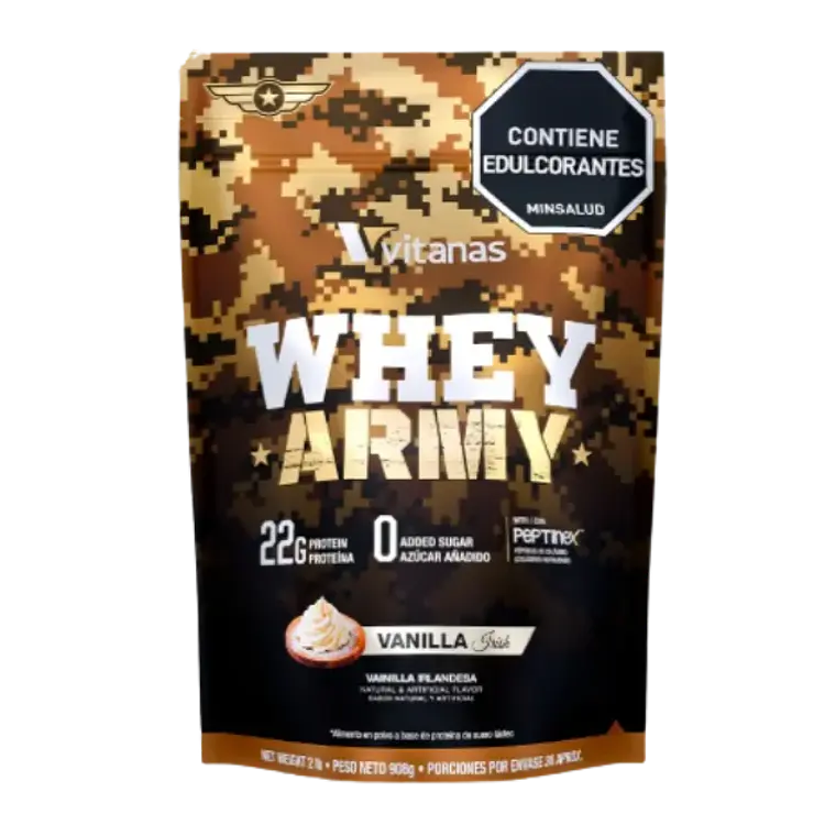 Whey army 2 libras Vainila Vitanas Proteina 1