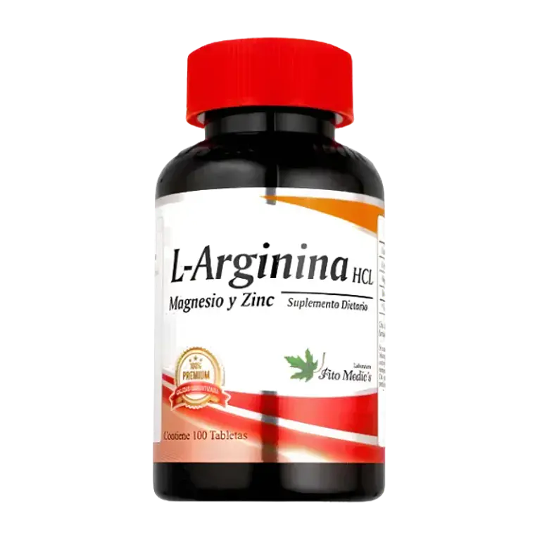 L Arginina HCL Magnesio y Zinc 100 Tabletas Fito Medic 1