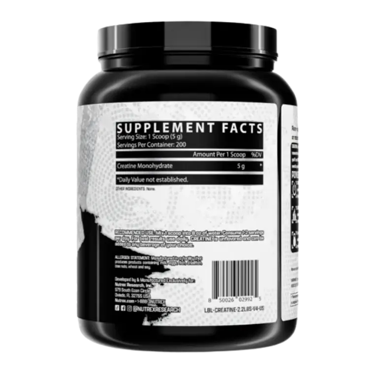 Creatina Nutrex Monohidratada 2.2 libras 200 servicios 2