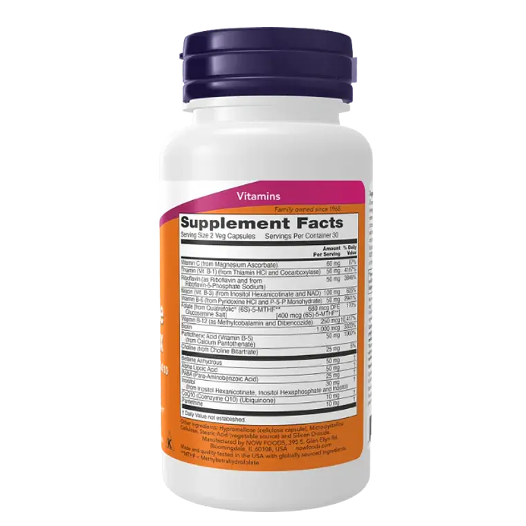 Co Enzyme B complex 60 Cápsulas Now 2