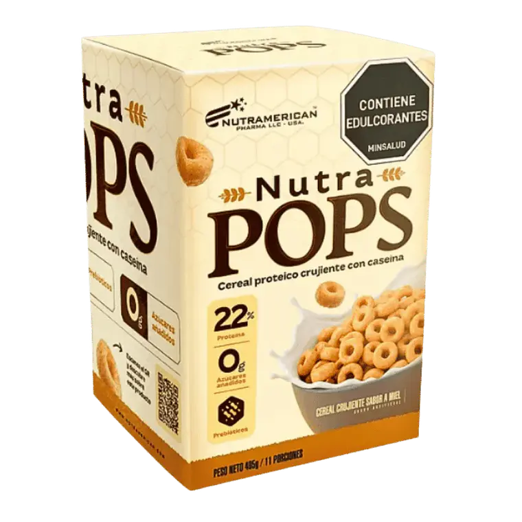 Nutra Pops Cereal de Proteina485 gr Nutramerican 1