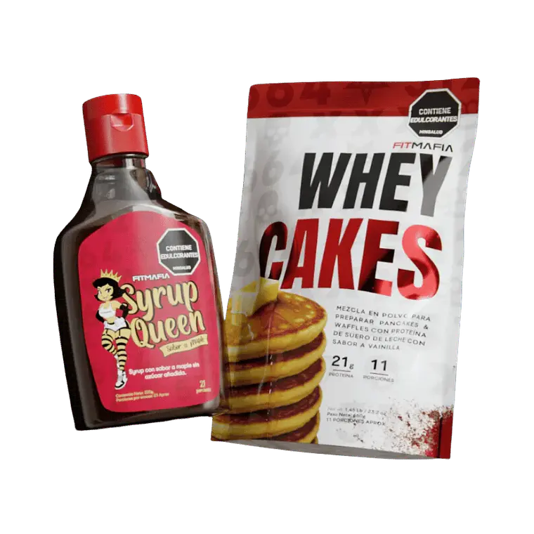 Whey Cakes Pancakes con Syrup Fit Mafia 1