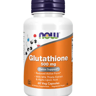Glutathione 500 mg NOW 60 Cápsulas