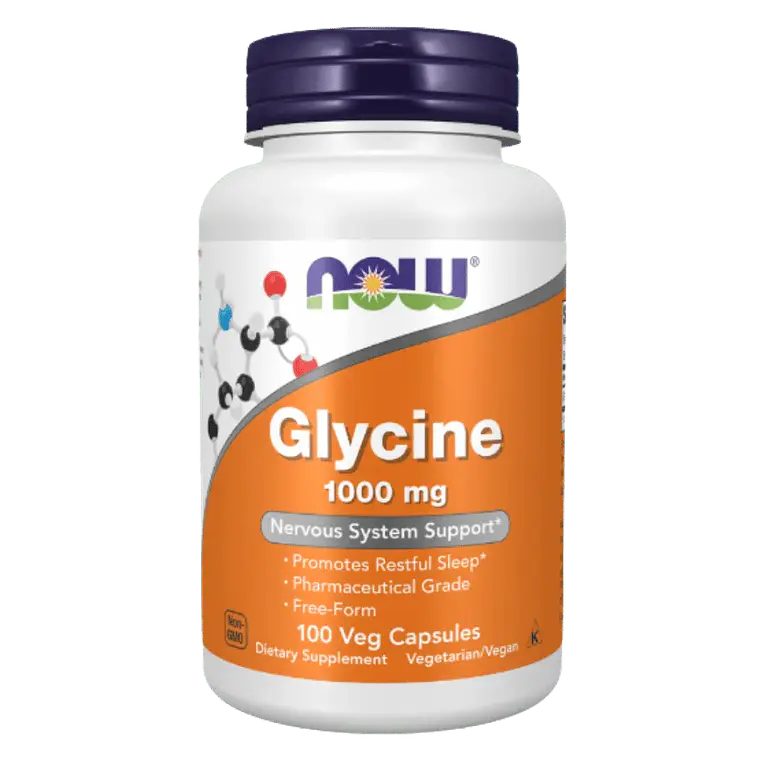 Glicina 1000 mg NOW 100 Cápsulas 1