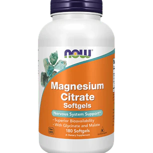 Magnesio Citrato Now 180 Softgels