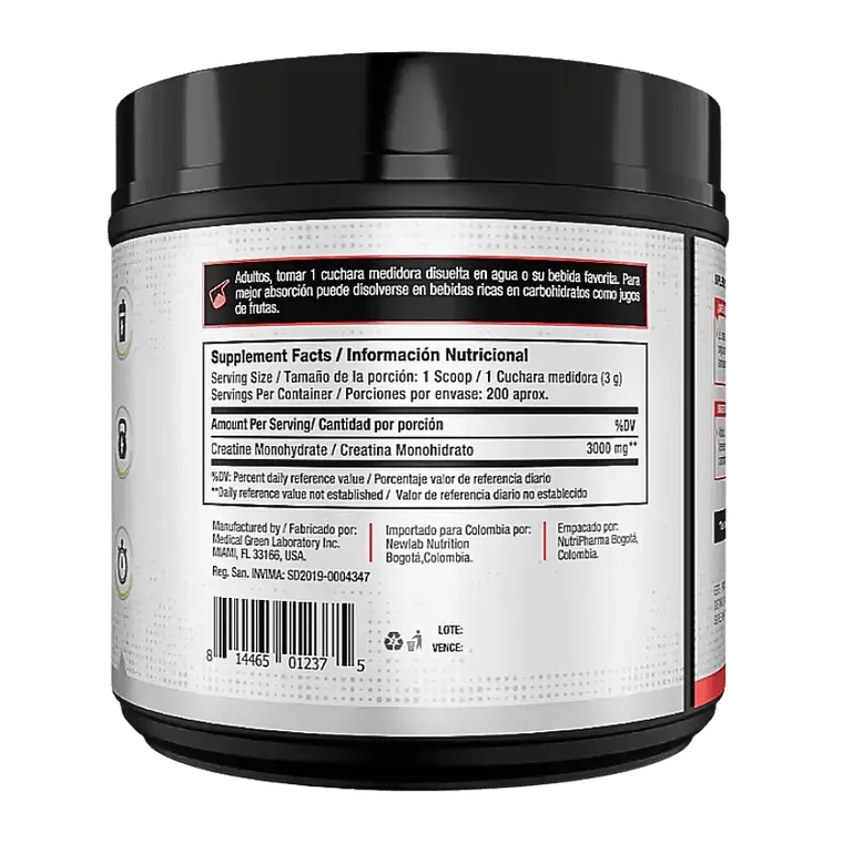 Creatina Time Monohidrato 600 gramos Vitanas 2