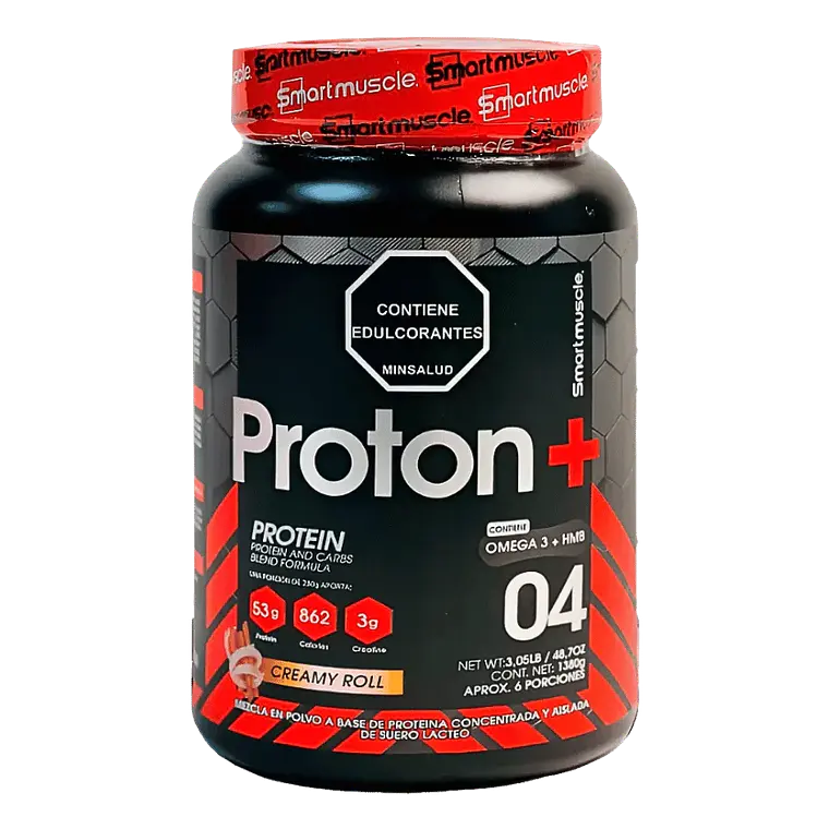Proton+ Smart Muscle 3 lb Creamy Roll – Proteína con Creatina, Omega 3 y HMB 1