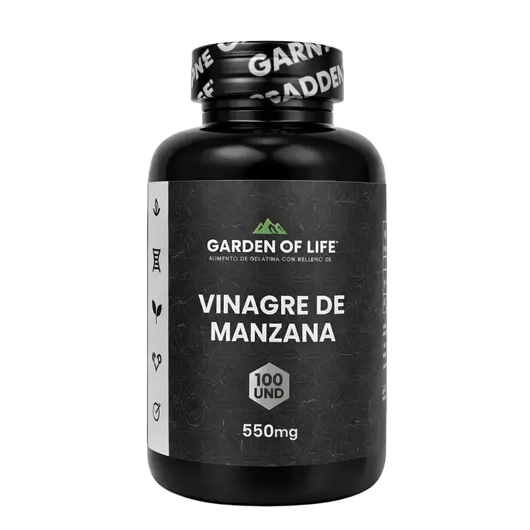 Vinagre de Manzana 550 mg 100 Cápsulas Garden of Life 1
