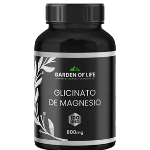 Glicinato de Magnesio 800 mg 100 Cápsulas Garden of Life