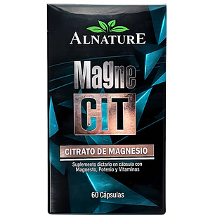 Magne CIT Citrato de Magnesio 60 Cápsulas Alnature