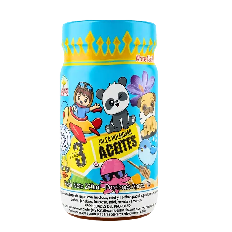 Jalea Pulmonar los 3 aceites niños 240ml Los Tres Aceites 1