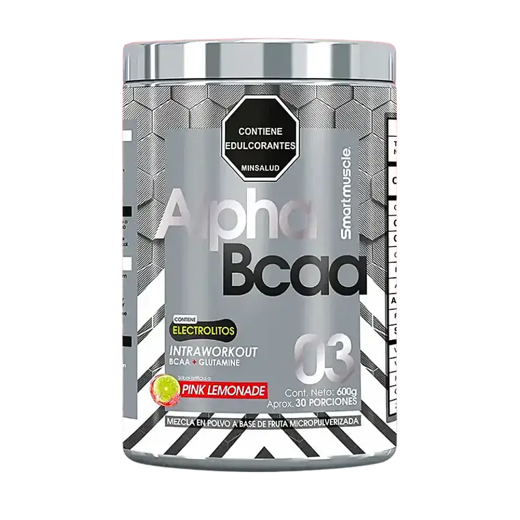 Alpha BCAA Aminoácidos Limonada Rosada 600 g Smart Muscle 1
