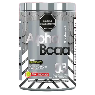 Alpha BCAA Aminoácidos Limonada Rosada 600 g Smart Muscle