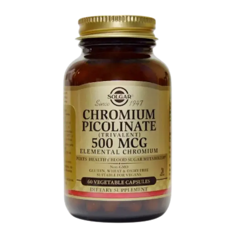 Chromium Picolinate 500 mcg 60 Cápsulas Solgar 1