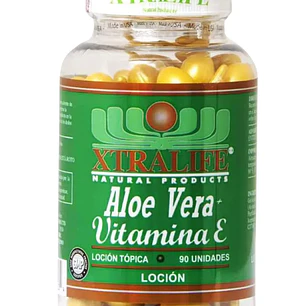 Aloe Vera + Vitamina E Tópica Xtralife 90 Perlas
