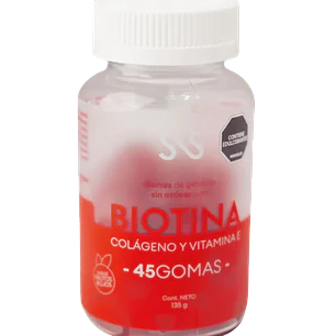 Biotina Colágeno y Vitamina E 45 Gomas Bio Cress 10