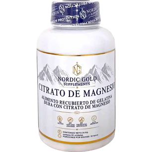 Citrato de Magnesio Nordic Gold 60 cápsulas — Pack x 3 unidades