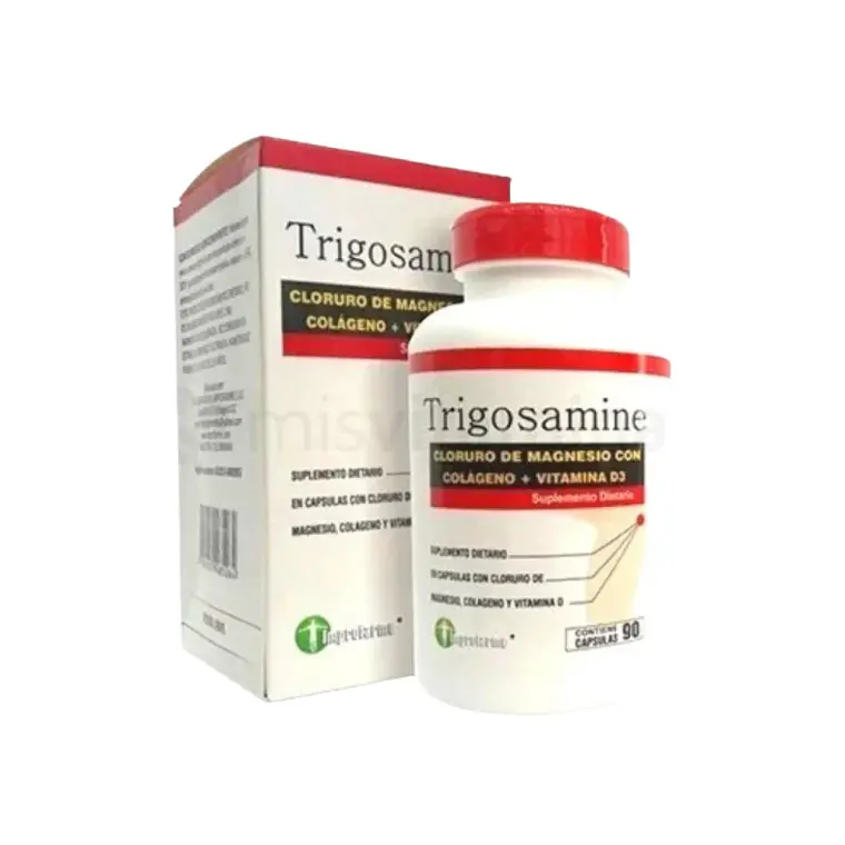 Trigosamine Magnesio Colágeno y Vitamina D3 90 Cápsulas 1