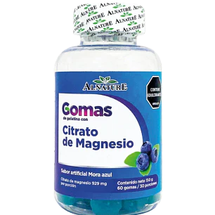 Gomas de Citrato de Magnesio 60 Gomas Alnature
