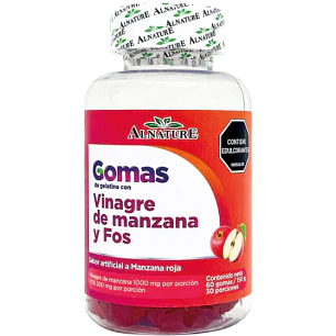 Gomas de Vinagre de Manzana y FOS 60 Gomas Alnature