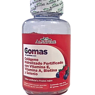 Gomas de Colágeno Biotina y Selenio 60 Gomas Alnature