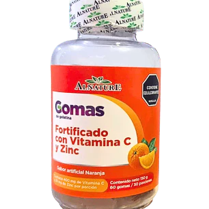 Gomas de Vitamina C con Zinc 60 Gomas Alnature