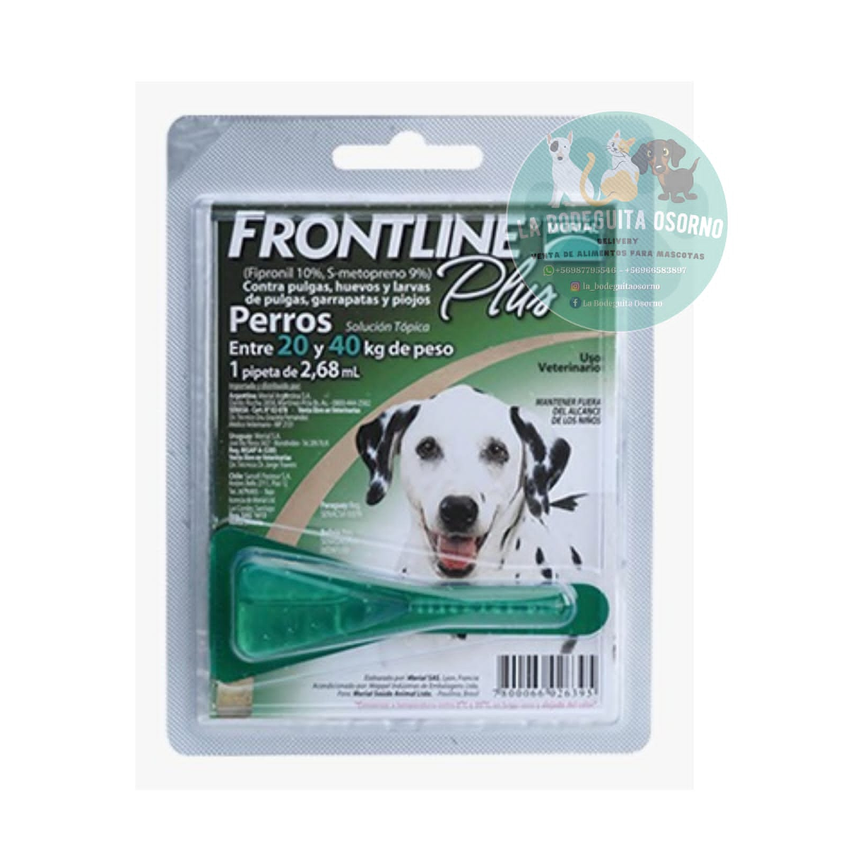 Frontline Plus Pipeta 2040 KG