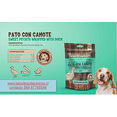 Snack Pato con Camote Para Perros 