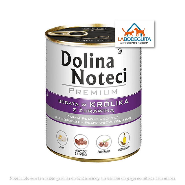 Dolina Noteci Conejo / Arandanos 500 y 800 grs