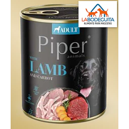 Lata Piper con Cordero, Zanahoria y Arroz Integral 800 gr