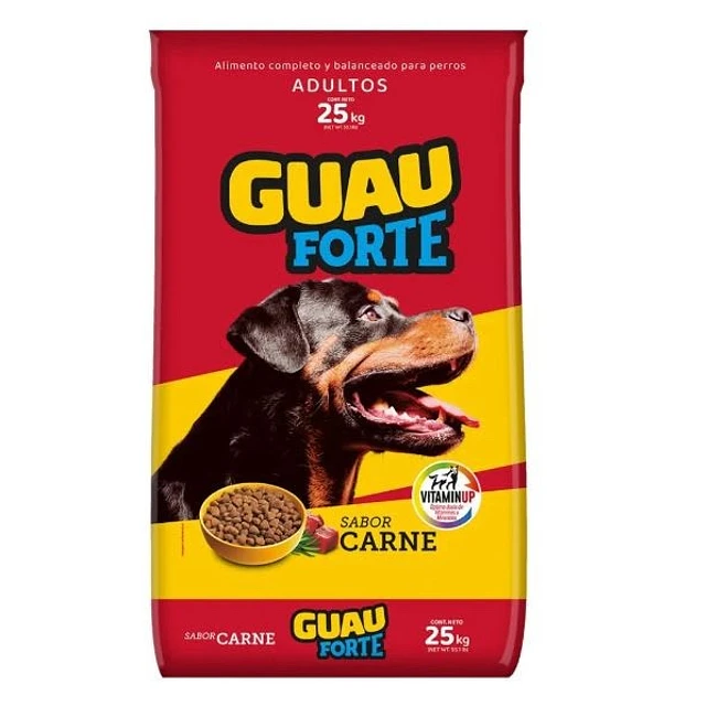 Guau Forte Adultos Sabor Carne 25 kg
