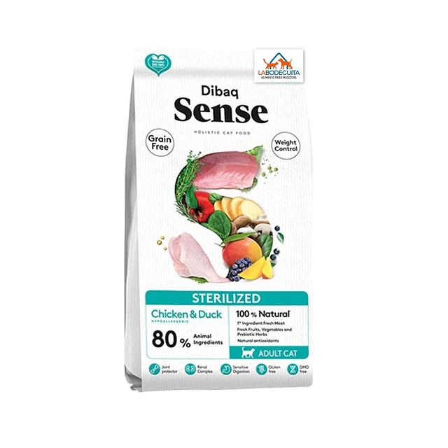 Sense Sterilized Pollo y Pato (Grain Free) – Hipoalergénico Premium para Gatos Adultos