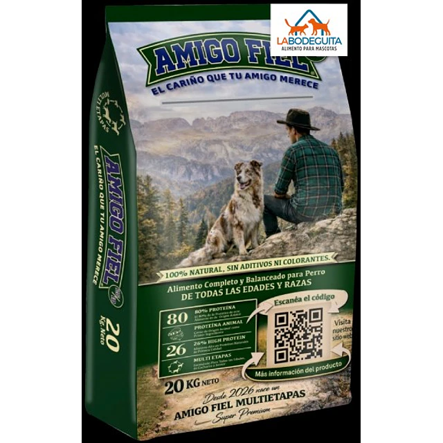 Alimento para Perro Amigo Fiel Adulto 20 kg – Nutrición Completa y Sabor