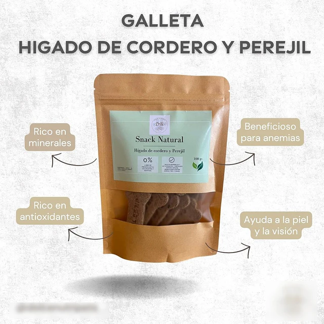 Galleta Higado de Cordero y Perejil 100 gr
