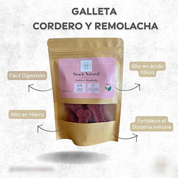 Galleta Cordero y Remolacha 100 gr