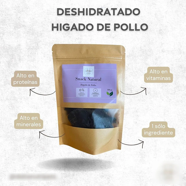 Snack Para Perrito Higado de Pollo 100 gr