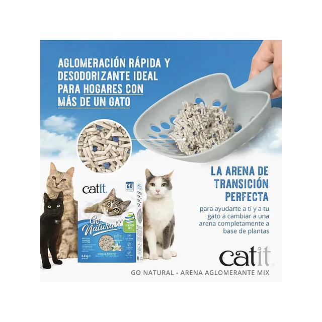 CATIT GO MULTI CAT NATURAL ARENA BIODEGRABLE