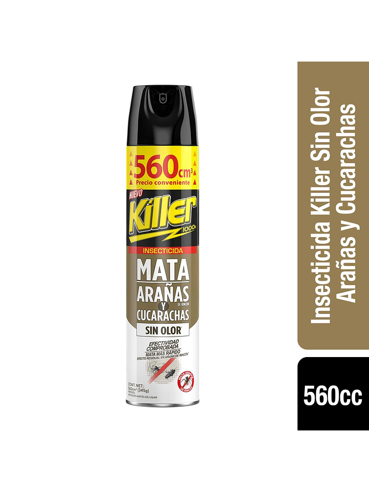 Insecticida Killer Araña Sin Olor 560cc 1