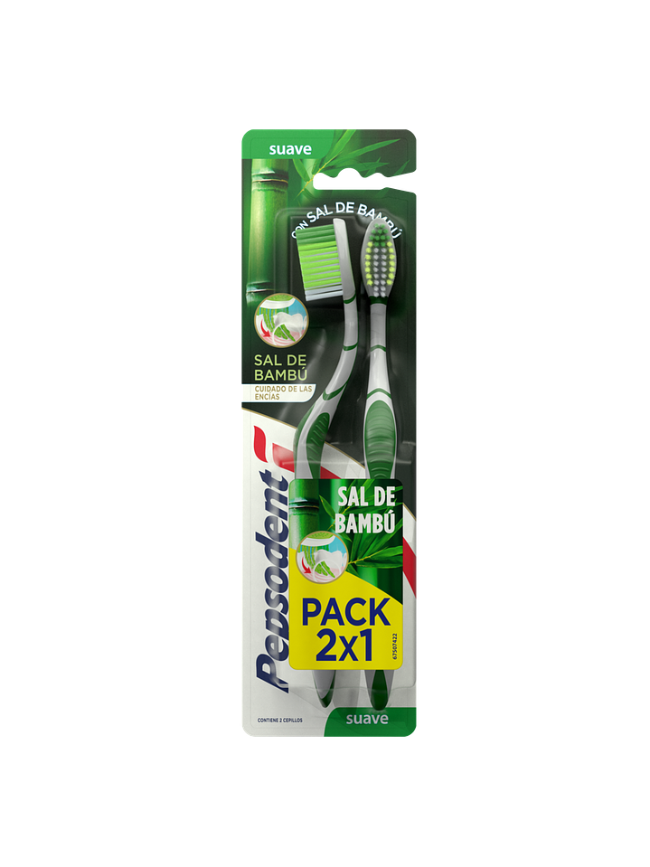 Pack Cepillo Dental Pepsodent Bambu 2und 1