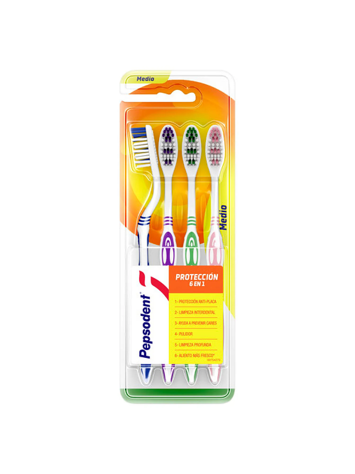 Pack Cepillo Dental Pepsodent x 4 Und 1
