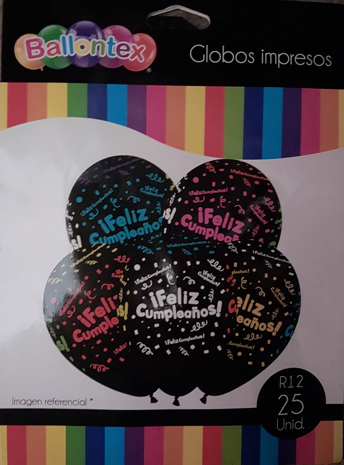 Globos "Feliz Cumpleaños"