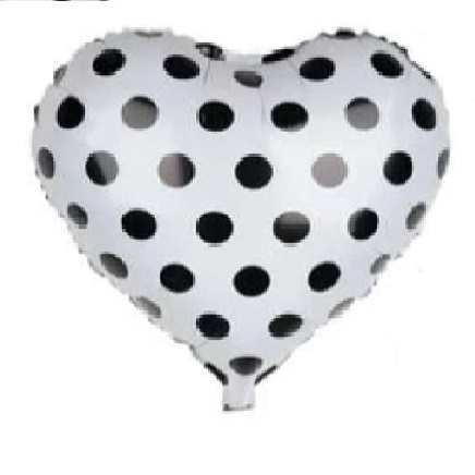 GLOBO Corazón con lunares